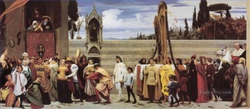  Frederic Canvas - Cimabues Madonna Academicism Frederic Leighton